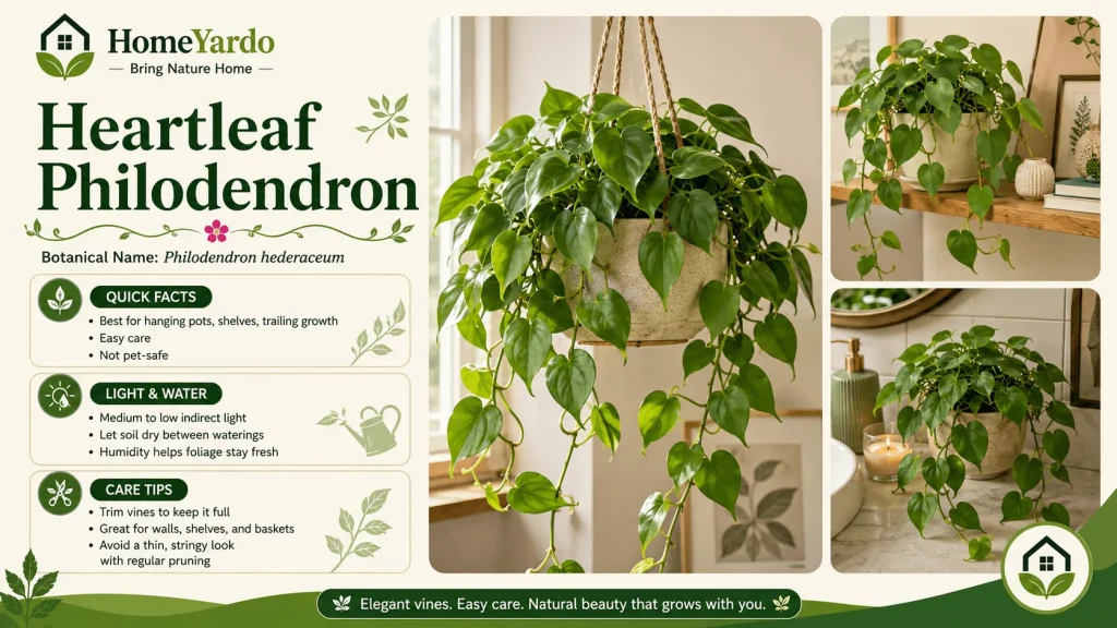 13. Heartleaf Philodendron