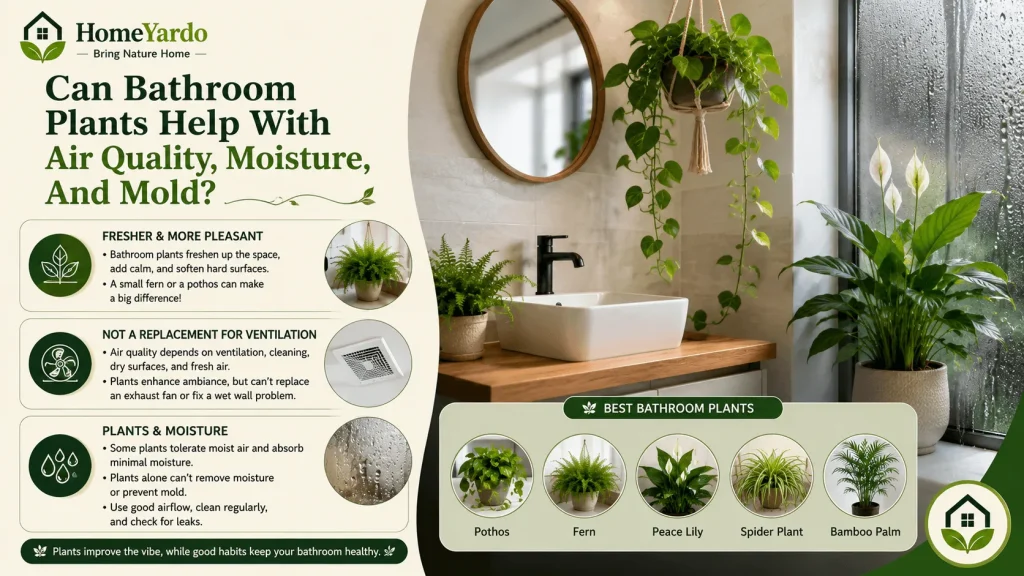 Can Bathroom Plants Help With Air Quality, Moisture, And Mold?