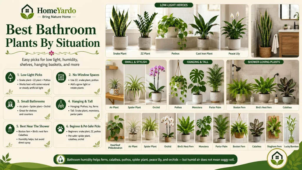 Plants That Are Good For The Bathroom By Situation