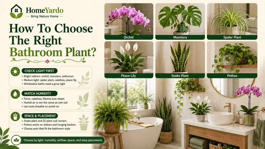 How To Choose The Right Bathroom Plant?