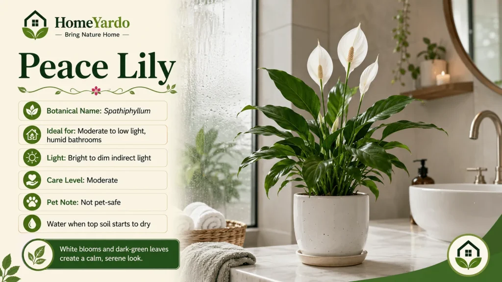 6. Peace Lily