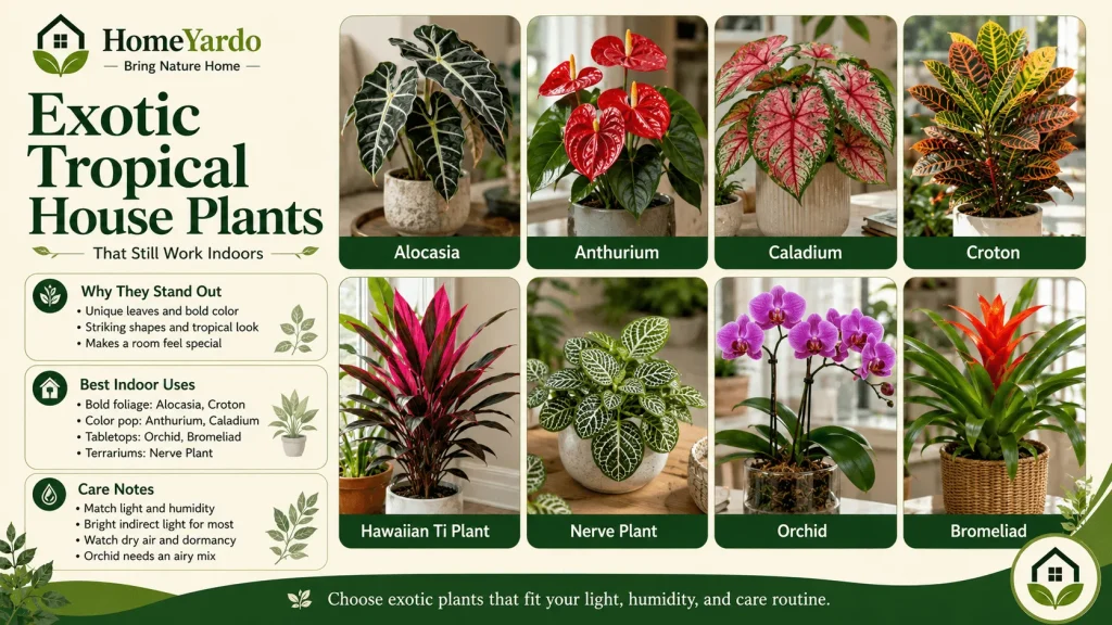 Exotic Tropical House Plants That Still Work Indoors