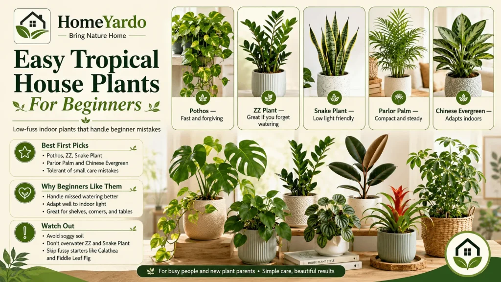 Easy Tropical House Plants For Beginners