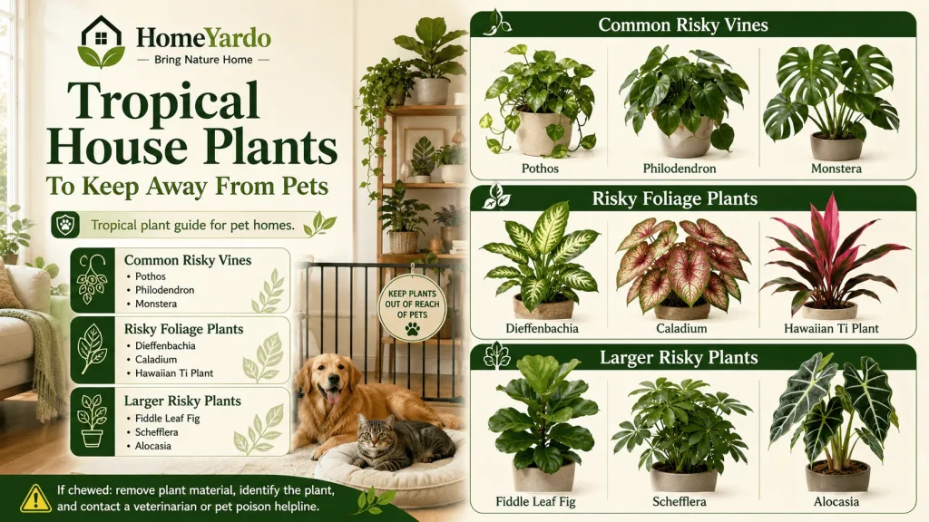 Tropical House Plants To Keep Away From Pets