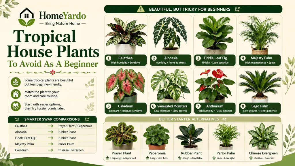 Tropical House Plants To Avoid As A Beginner