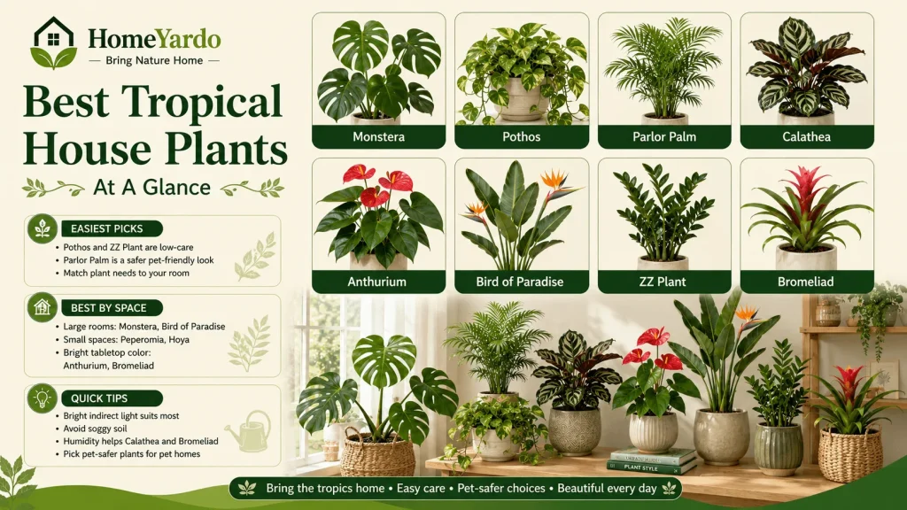 Best Tropical House Plants At A Glance
