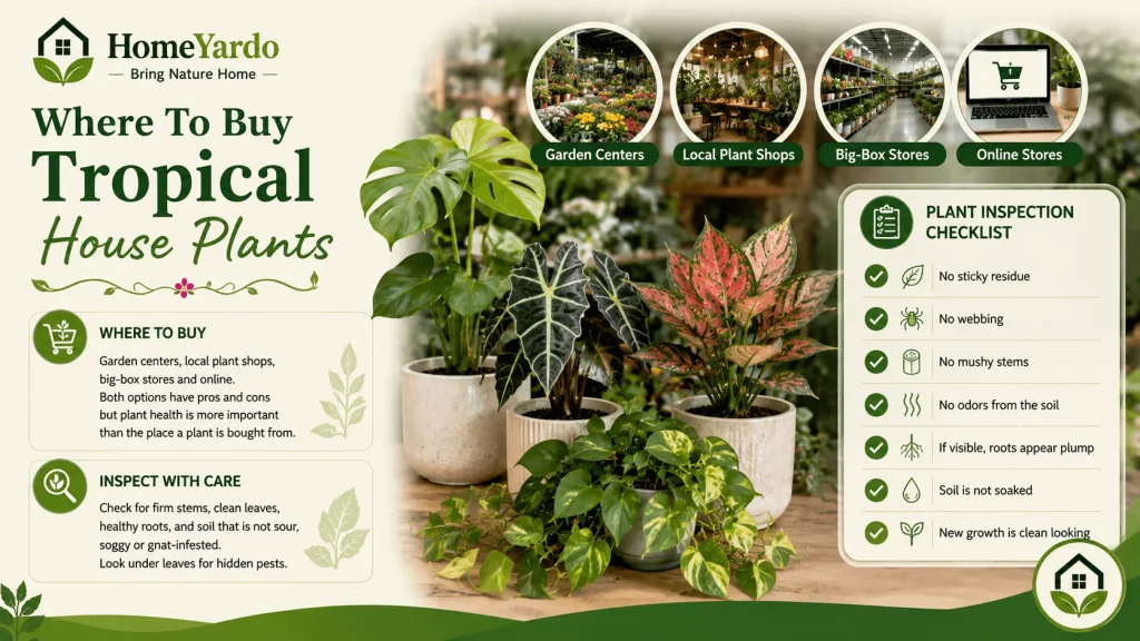 Where To Buy Tropical House Plants