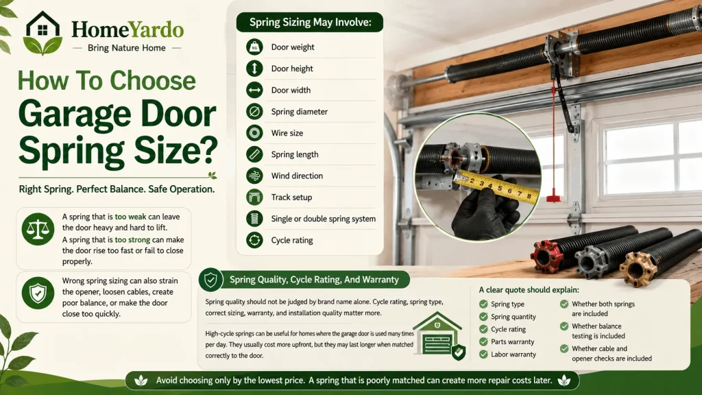 How To Choose Garage Door Spring Size?
