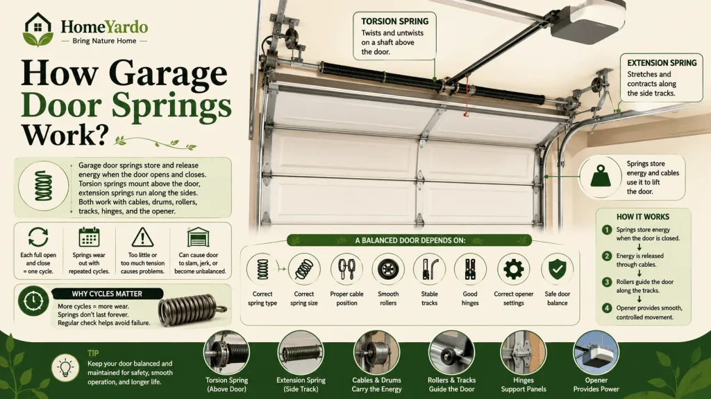 How Garage Door Springs Work?