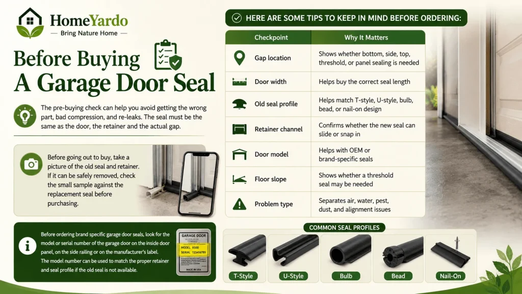 Before Buying A Garage Door Seal