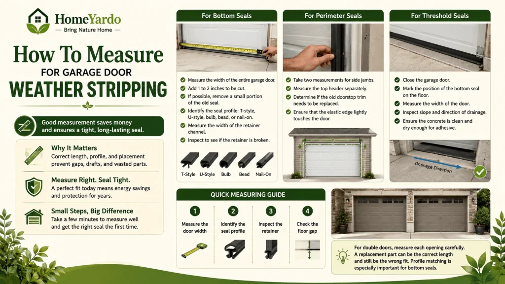 How To Measure For Garage Door Weather Stripping
