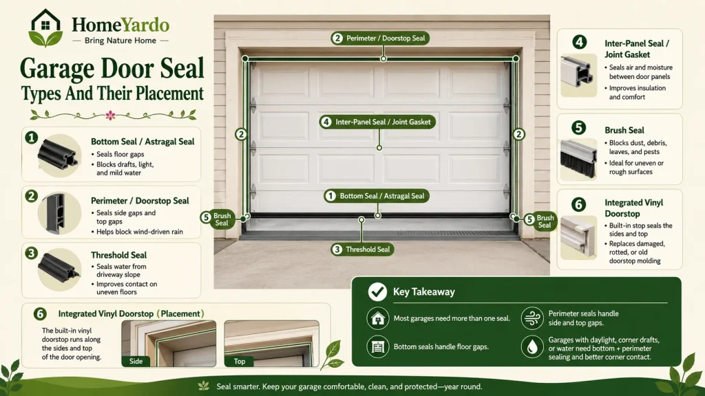 Garage Door Seal Types And Their Placement
