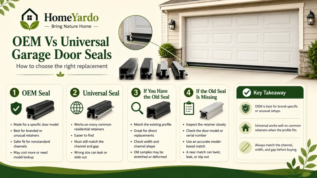 OEM Vs Universal Garage Door Seals