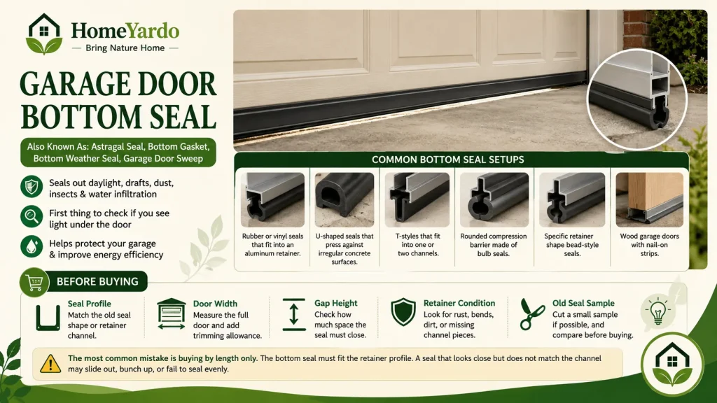 Garage Door Bottom Seal Or Astragal Seal