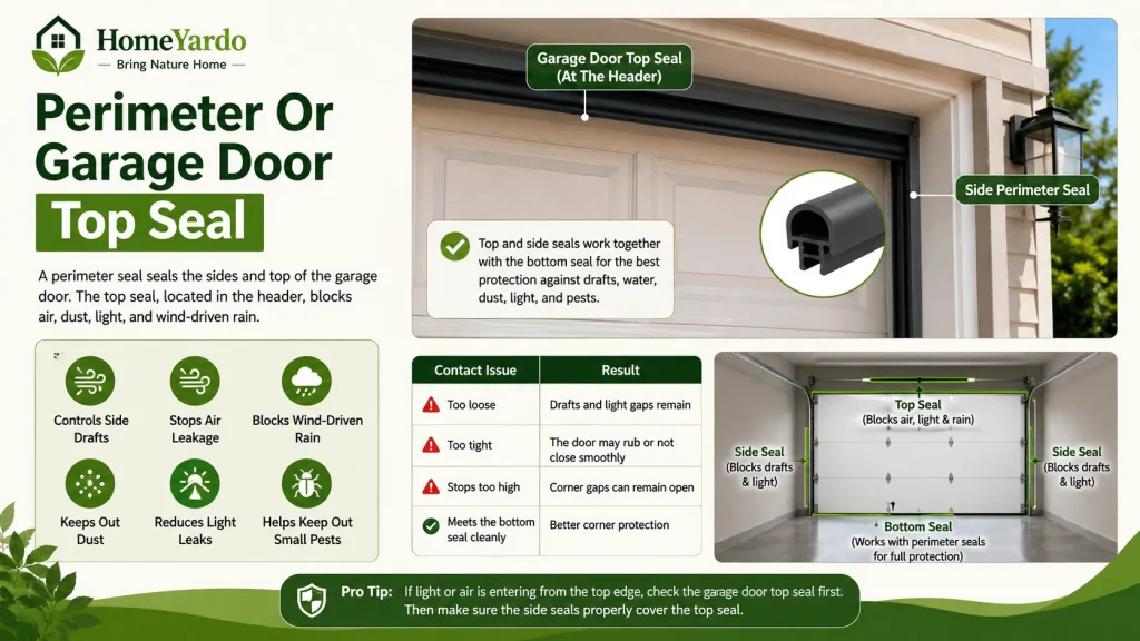 Perimeter Or Garage Door Top Seal