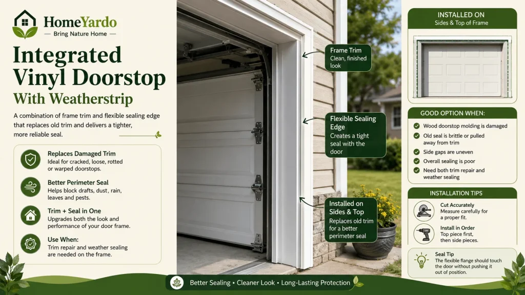 Integrated Vinyl Doorstop With Weatherstrip