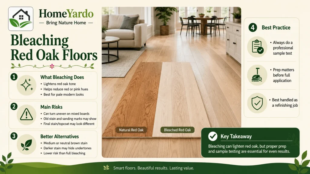 Bleaching Red Oak Floors