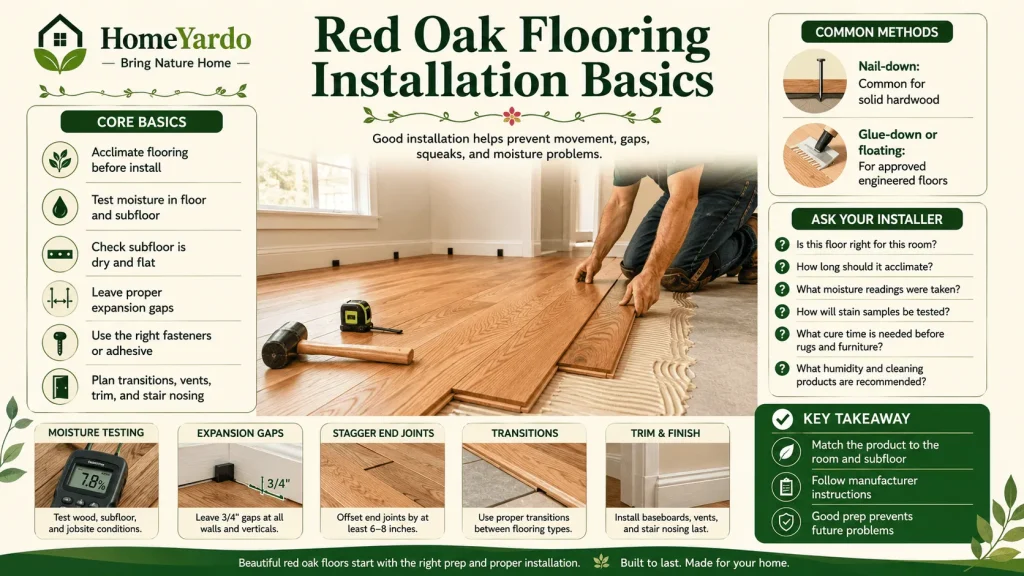 Red Oak Flooring Installation Basics