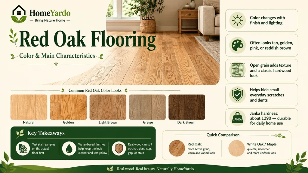 The Color Of Red Oak And Main Flooring Characteristics