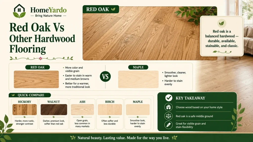 Red Oak Vs Other Hardwood Flooring
