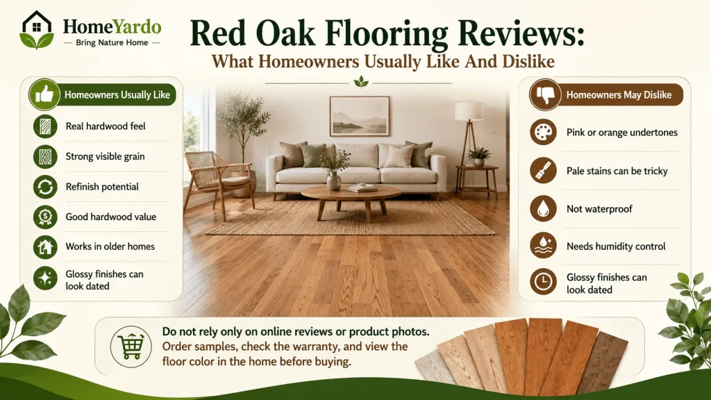 Red Oak Flooring Reviews: What Homeowners Usually Like And Dislike
