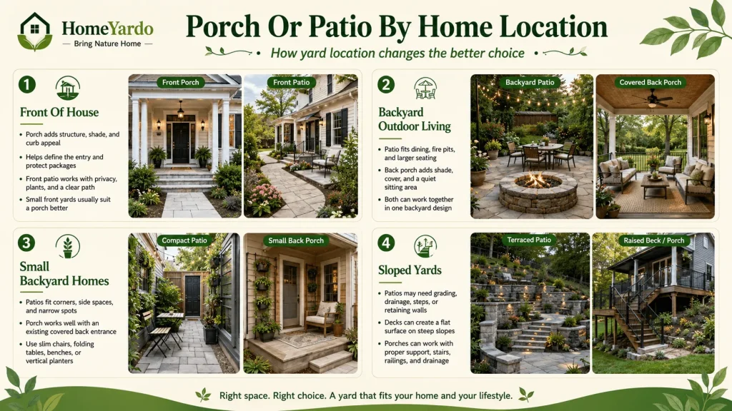 Porch Or Patio By Home Location