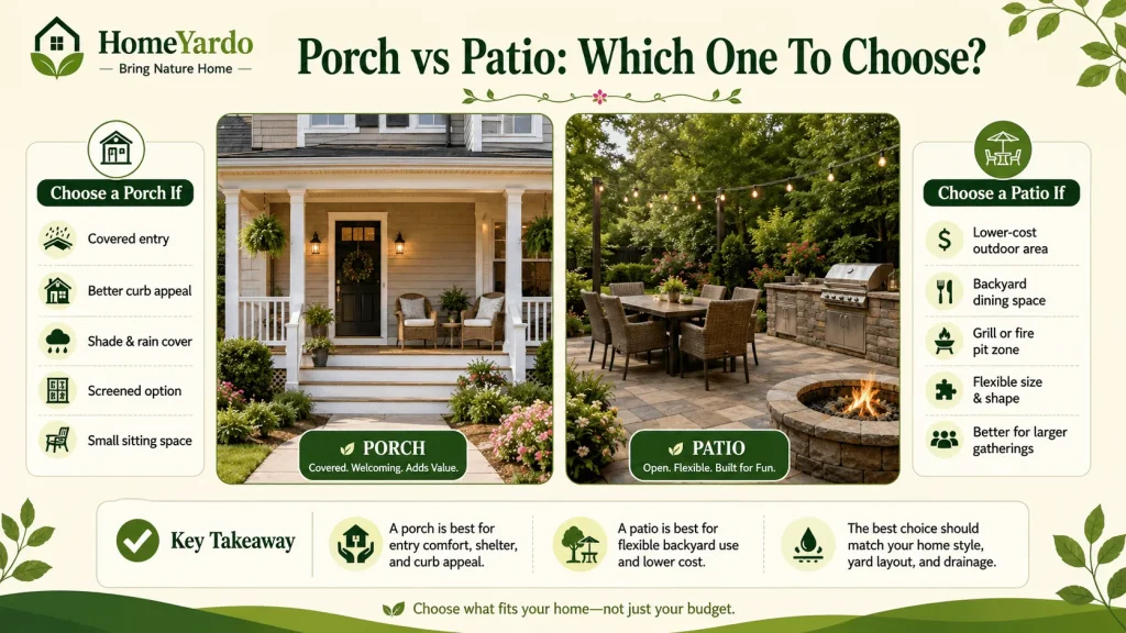 Porch vs Patio: Which One To Choose?