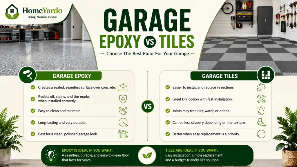 Garage Epoxy Vs Tiles