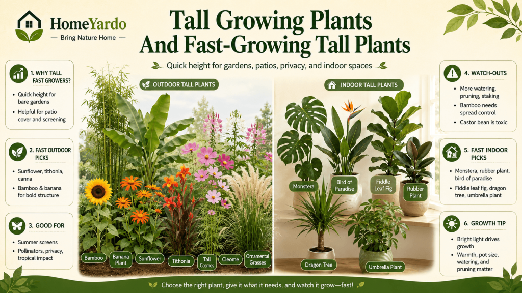 Tall Growing Plants And Fast-Growing Tall Plants