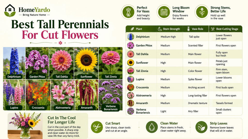 Best Tall Perennials For Cut Flowers
