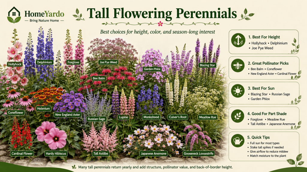 Tall Flowering Perennials
