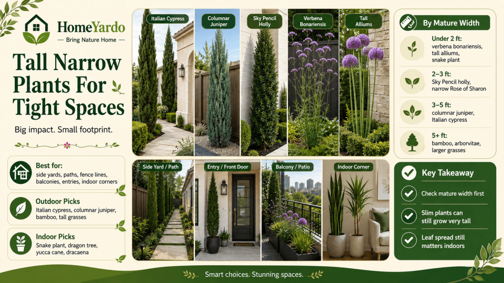 Tall Narrow Plants For Tight Spaces