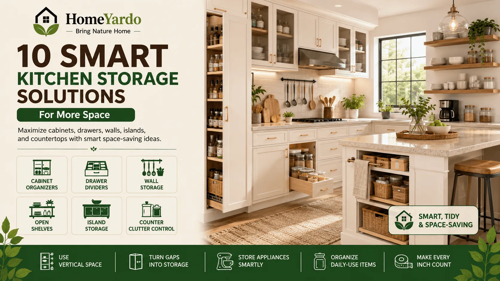 10 Smart Kitchen Storage Solutions for More Space