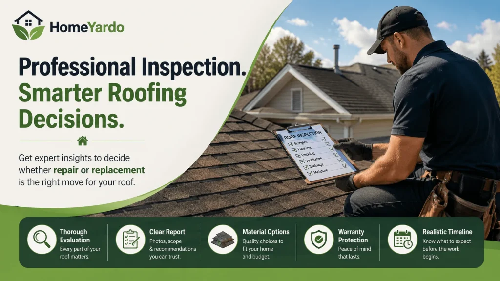 A Professional Inspection Helps You Decide Between Repair and Replacement