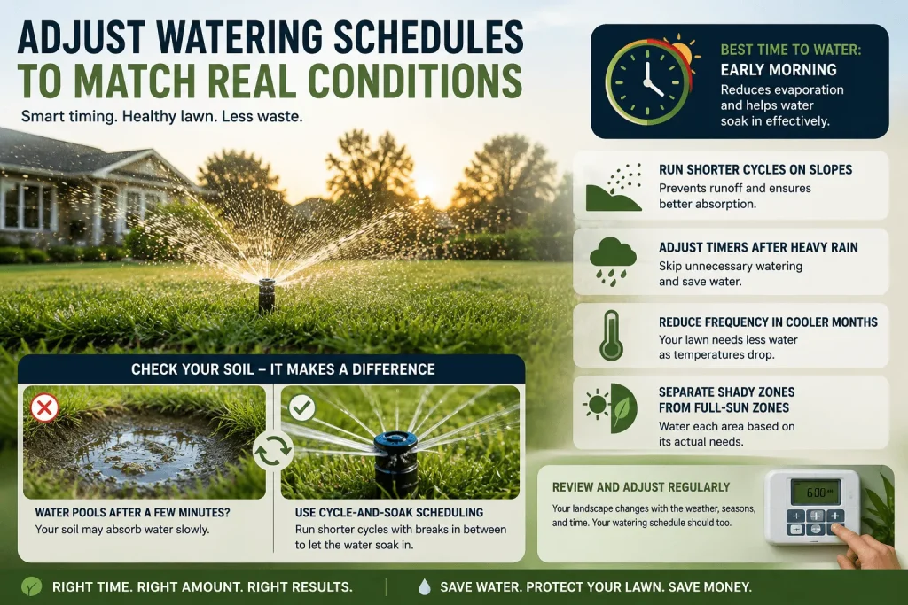 Adjust Watering Schedules to Match Real Conditions