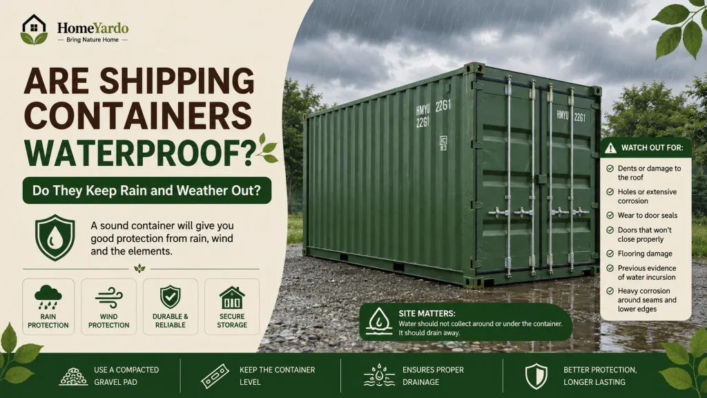 Are Shipping Containers Waterproof Do They Keep Rain and Weather Out