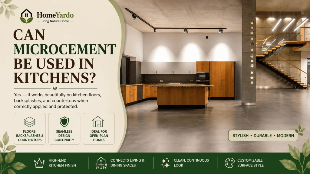 Can Microcement Be Used In Kitchens