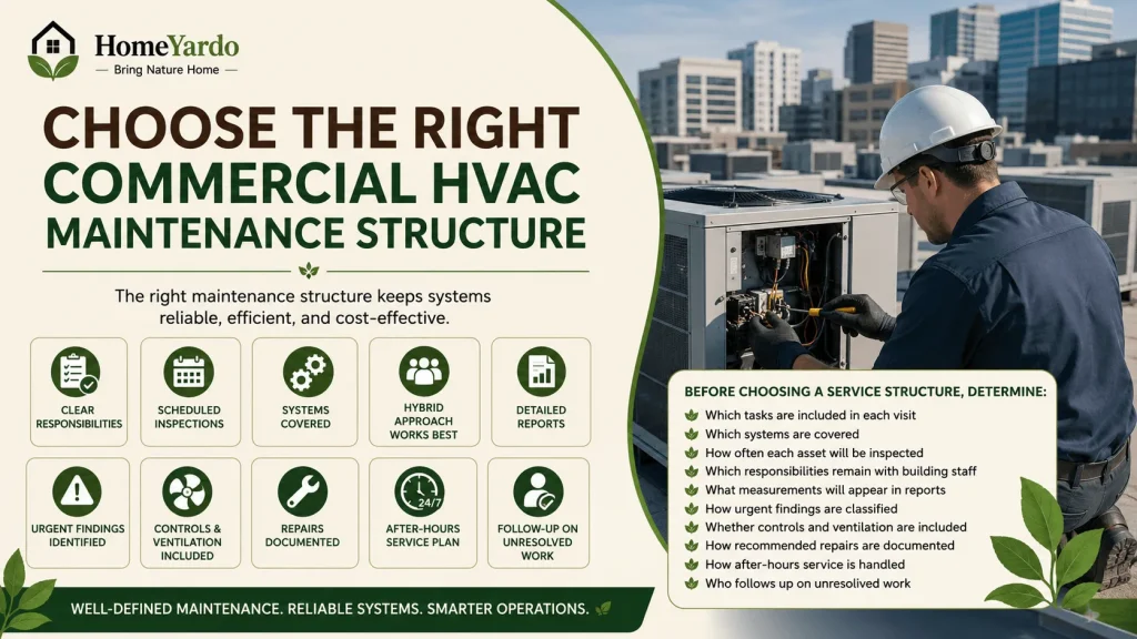 Choose the Right Commercial HVAC Maintenance Structure