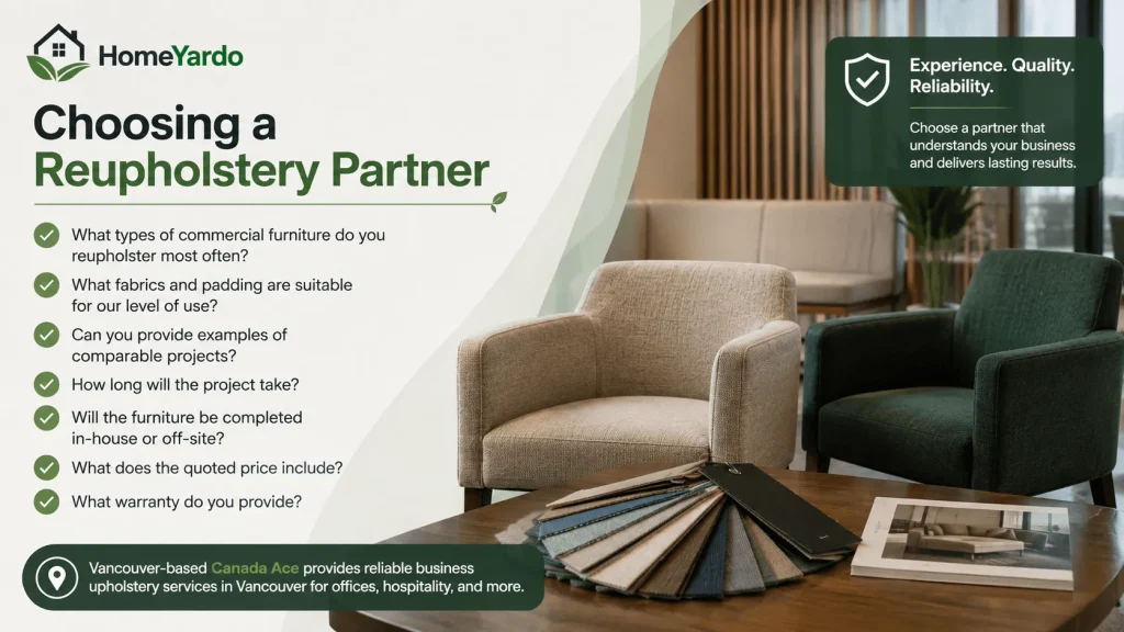 Choosing a Reupholstery Partner