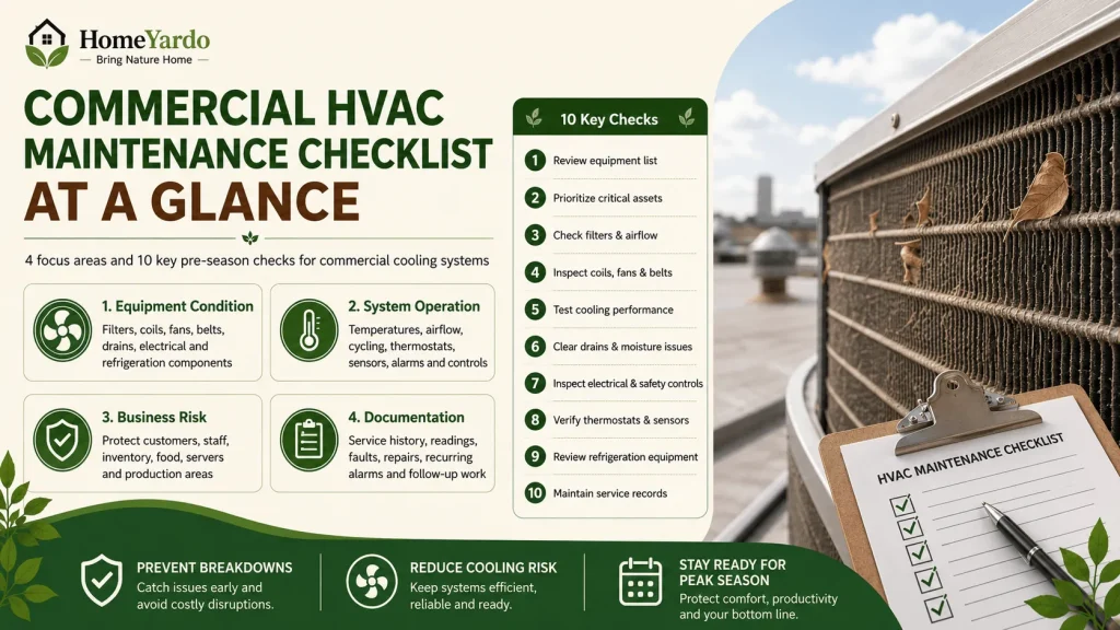 Commercial HVAC Maintenance Checklist at a Glance