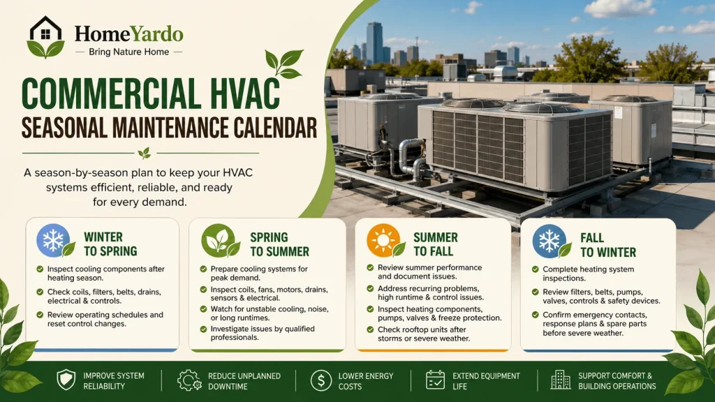 Commercial HVAC Seasonal Maintenance Calendar
