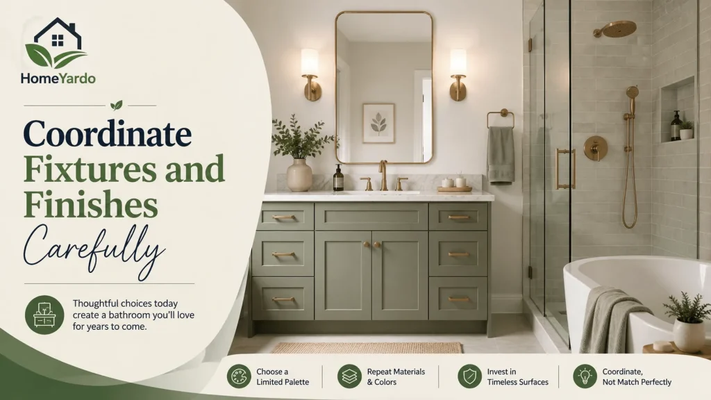 Coordinate Fixtures and Finishes Carefully