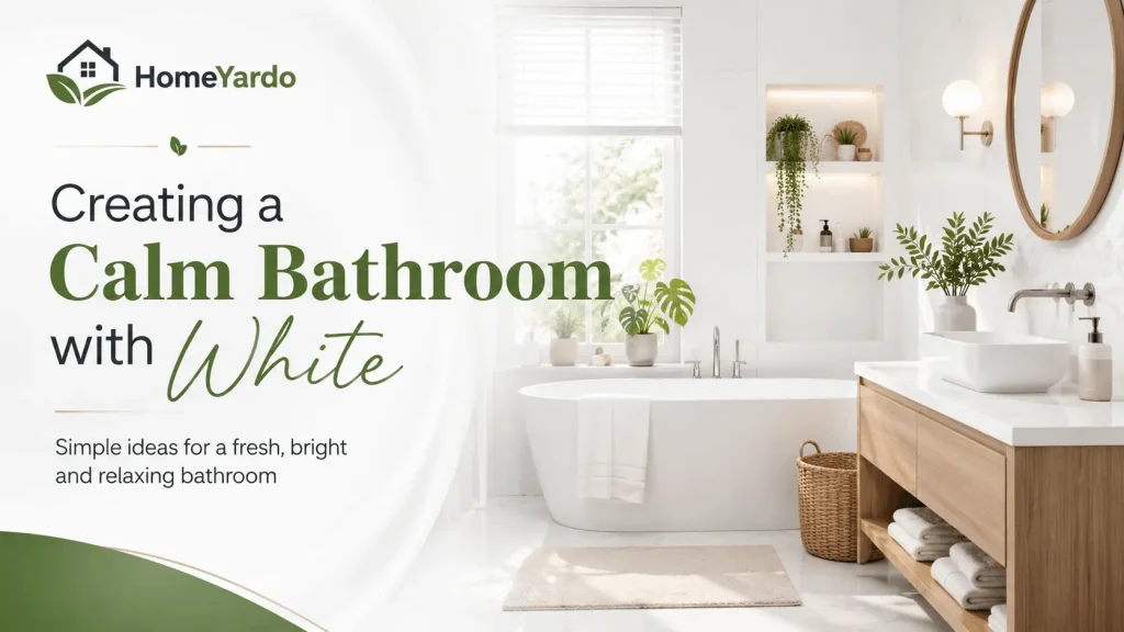 Creating a Calm Bathroom with White