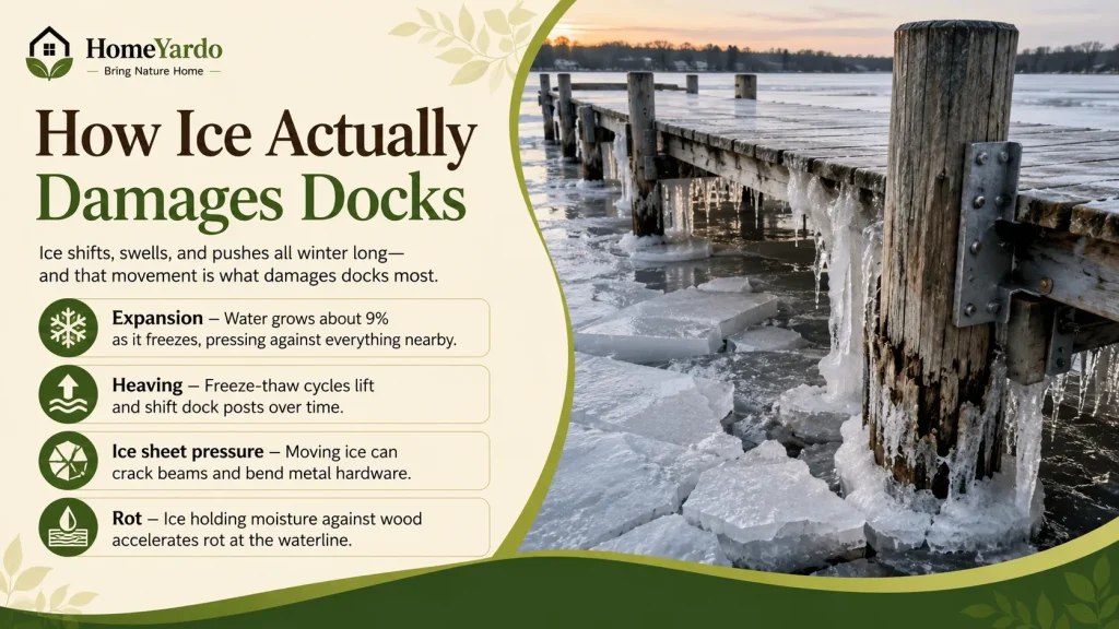 How Ice Actually Damages Docks