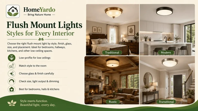 How To Choose Flush Mount Lights For Your Interior Design
