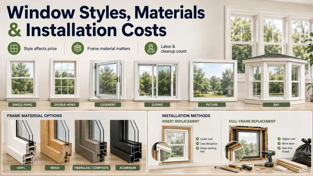 How Window Styles Affect The Budget