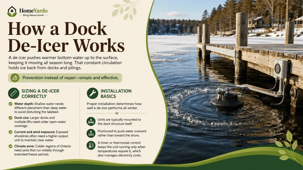 How a Dock De-Icer Works