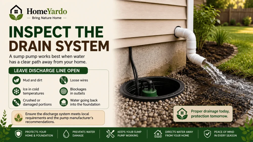 Inspect the drain system