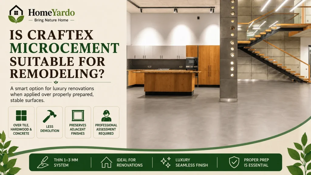 Is Craftex Microcement Suitable For Remodeling