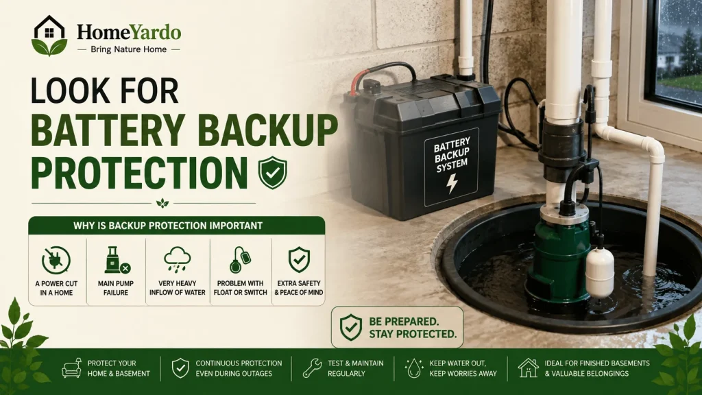 Look for Battery Backup Protection